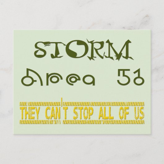 Storm Gebied 51 Briefkaart (Voorkant)