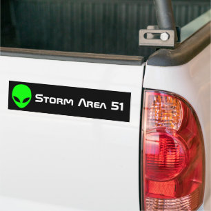 Storm Gebied 51 Bumpersticker