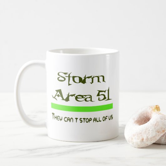 Storm Gebied 51 Koffiemok (Met donut)