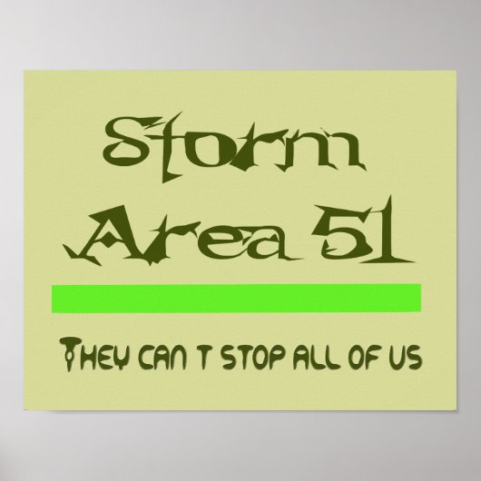 Storm Gebied 51 Poster (Voorkant)