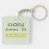 Storm Gebied 51 Sleutelhanger (Achterkant)