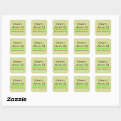 Storm Gebied 51 Vierkante Sticker (Vel)