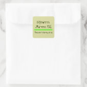 Storm Gebied 51 Vierkante Sticker (Tas)