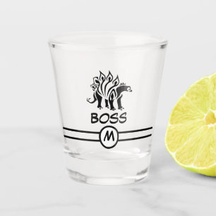 Storm Grey Stegosaurus Spiked Dinosaur Shot Glas