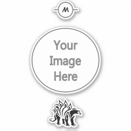 Storm Grey Stegosaurus Spiked Dinosaur Sticker (Voorkant)