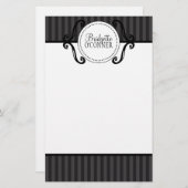 Storm grijs, niet-geordend, gepersonaliseerd briefpapier (Voorkant / Achterkant)