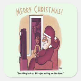 Storm grote vierkant ticker vierkante sticker