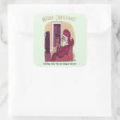 Storm grote vierkant ticker vierkante sticker (Tas)