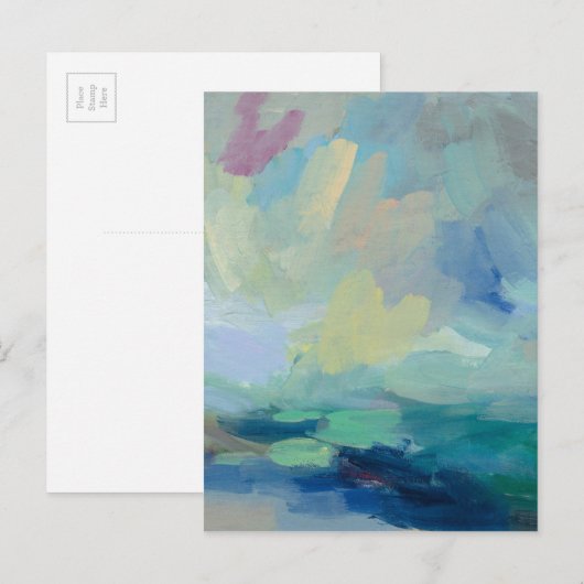 Storm I Abstract afdrukken | Silvia Vassileva Briefkaart (Voorkant / Achterkant)