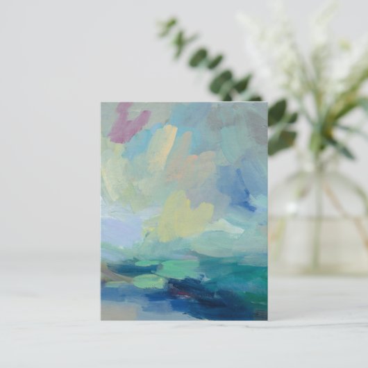 Storm I Abstract afdrukken | Silvia Vassileva Briefkaart (Staand voorkant)