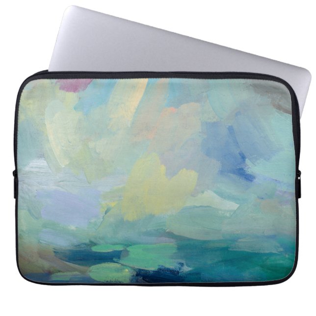 Storm I Abstract afdrukken | Silvia Vassileva Laptop Sleeve (Voorkant)