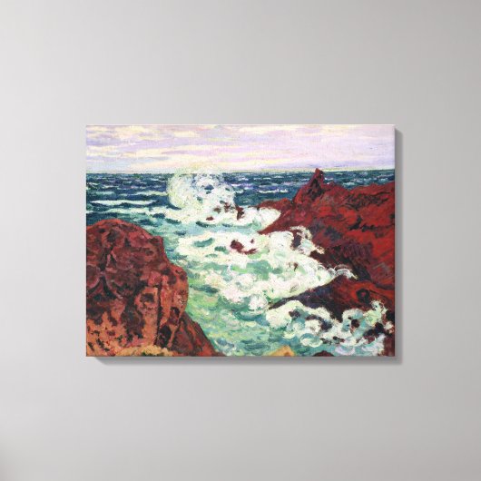 Storm in Agay, 1895 Canvas Afdruk (Voorkant)