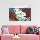 Storm in Agay, 1895 Canvas Afdruk (Insitu (Woonkamer))