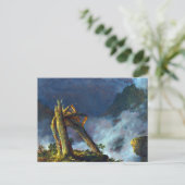 Storm in de bergen door de Frederic Edwin-kerk Briefkaart (Staand voorkant)