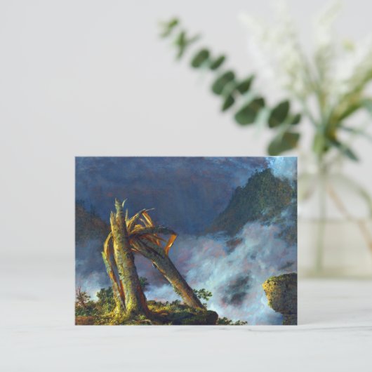 Storm in de bergen door de Frederic Edwin-kerk Briefkaart (Staand voorkant)