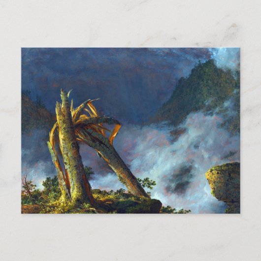 Storm in de bergen door de Frederic Edwin-kerk Briefkaart (Voorkant)