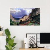 Storm in de Rockies, Mt. Rosalie door Bierstadt Poster (Thuiskantoor)