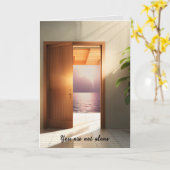 Storm in Doorway Denken aan jou Kaart (Gele Bloem)