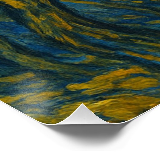 Storm in het Gouden Woud Perfect Poster (Hoek)