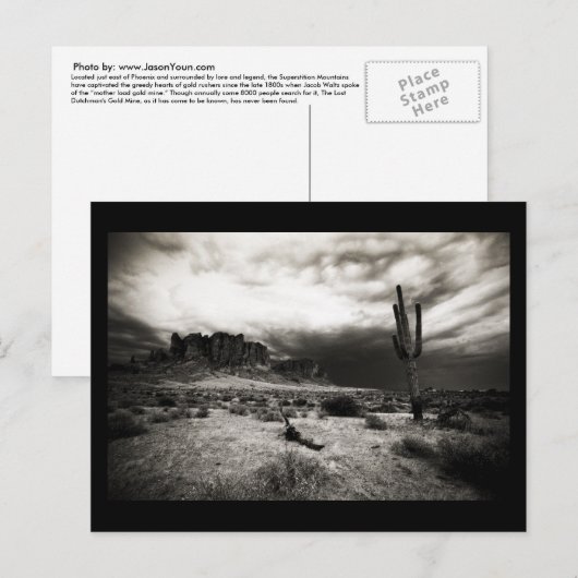 Storm in het onderdrukkingsgebergte briefkaart (Voorkant / Achterkant)