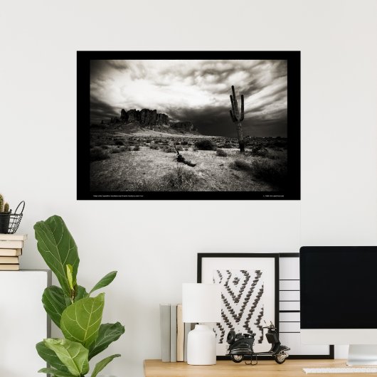 Storm in het onderdrukkingsgebergte poster (Thuiskantoor)