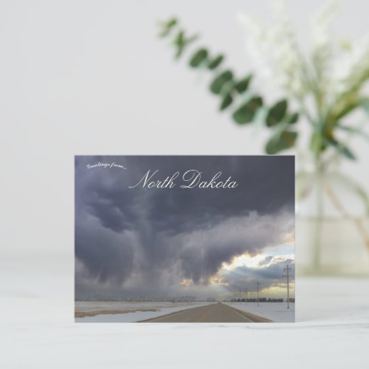 Storm in North Dakota Briefkaart (Staand voorkant)