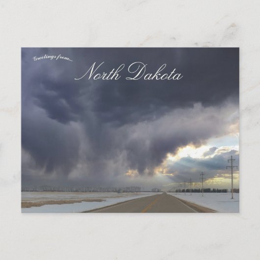 Storm in North Dakota Briefkaart (Voorkant)