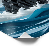 Storm in papier perfect poster (Hoek)