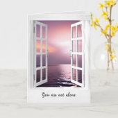 Storm in Venster Denken aan jou Kaart (Gele Bloem)