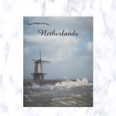 Storm in Vlissingen Nederland Briefkaart