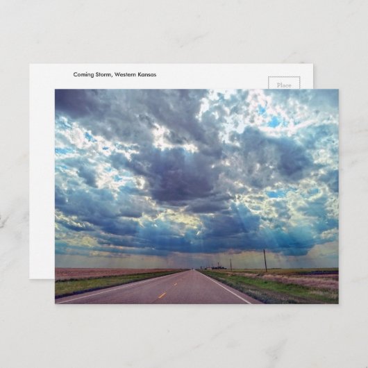 Storm in Western Kansas Briefkaart (Voorkant / Achterkant)