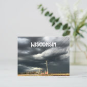 Storm in Wisconsin Nederland Briefkaart (Staand voorkant)
