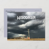 Storm in Wisconsin Nederland Briefkaart (Voorkant / Achterkant)