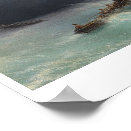 Storm in Zee Ivan Aivasovsky Poster (Hoek)