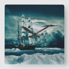 Storm is een brouwsel vierkante klok