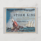 Storm King Clipper Zeilschip Briefkaart (Voorkant)