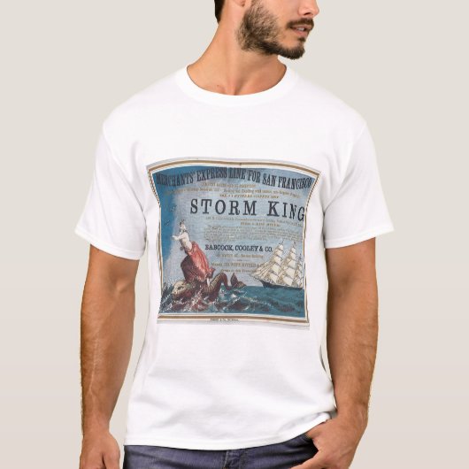 Storm King Clipper Zeilschip T-shirt (Voorkant)