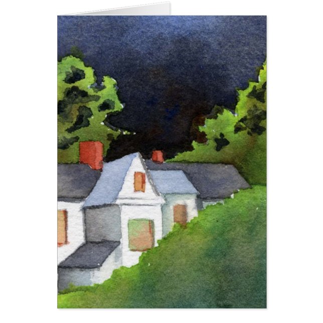 "Storm komt nummer 2" Wenskaart Landwegen (Voorkant)