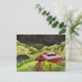 "Storm komt uit #7" Briefkaart voor landwegen (Staand voorkant)