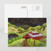 "Storm komt uit #7" Briefkaart voor landwegen (Voorkant / Achterkant)