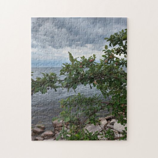 Storm komt uit Apple Tree Lake Puzzle Legpuzzel (Verticaal)