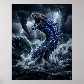 Storm Leviathan Getijdenstroom Canvas Poster