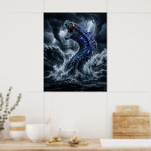 Storm Leviathan Getijdenstroom Canvas Poster (Keuken)