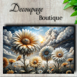 Storm Licht Madelief Decoupage Tissuepapier