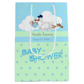 Storm met een Cute Little Baby Boy Medium Cadeauzakje (Achterkant)