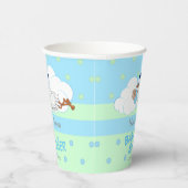 Storm met een Cute Little Baby Boy Papieren Bekers (Rechts)