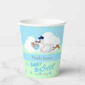 Storm met een Cute Little Baby Boy Papieren Bekers (Voorkant)