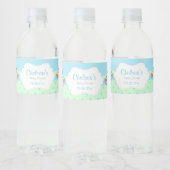 Storm met een Cute Little Baby Boy Waterfles Etiket (Flessen)