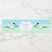 Storm met een Cute Little Baby Boy Waterfles Etiket (Enkel label)