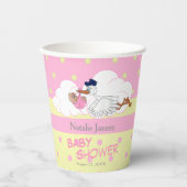 Storm met een kleine baby-meid uit Cute Papieren Bekers (Voorkant)